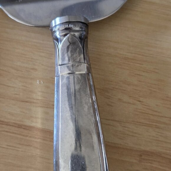 Antique Weidlich Jenny Lind Pattern Stainless 1938 Cake Knife & Server w/Box - Picture 5 of 9